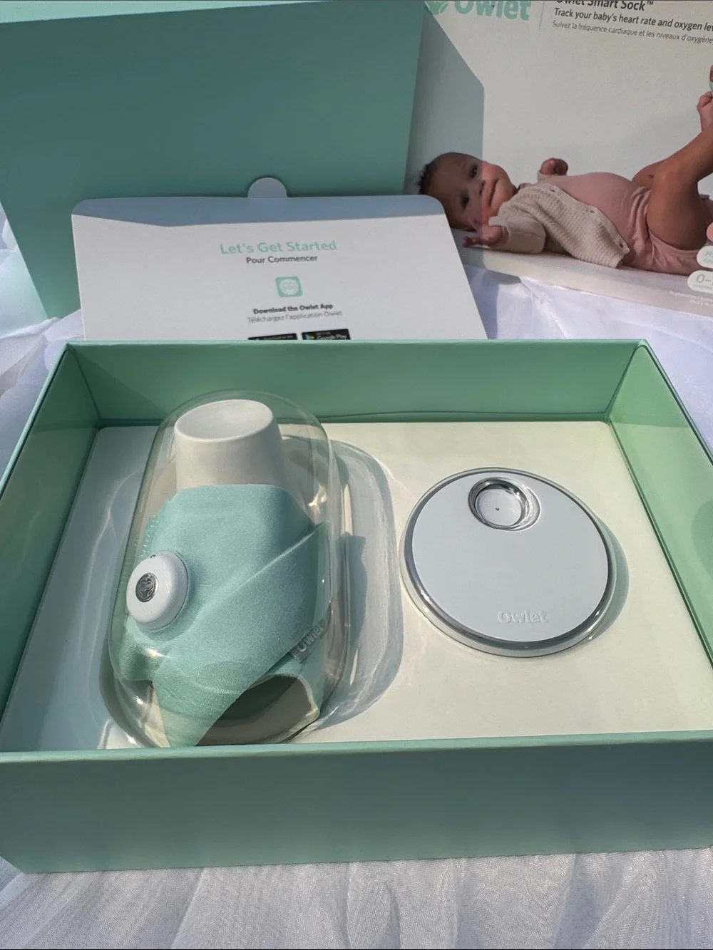Owlet Smart Sock Baby Monitor – Mint Green